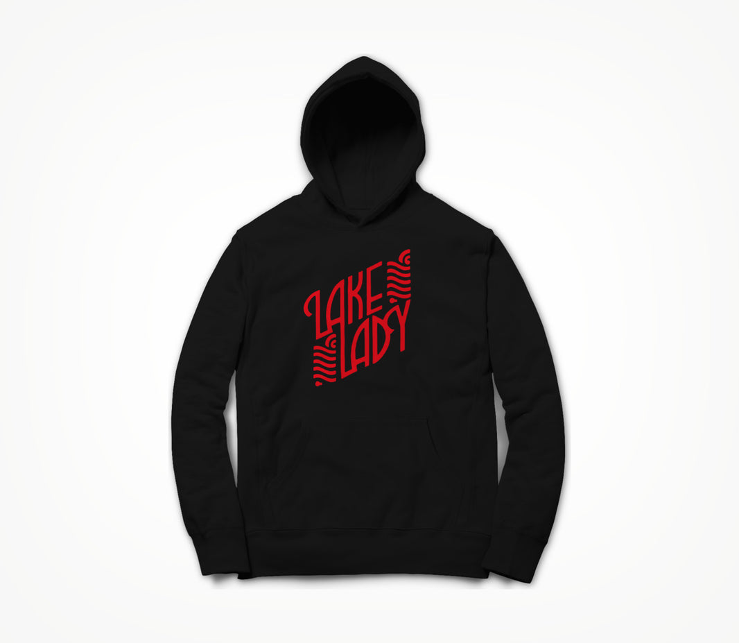 Lake Logo (red) by Leah Chappell Hoodie