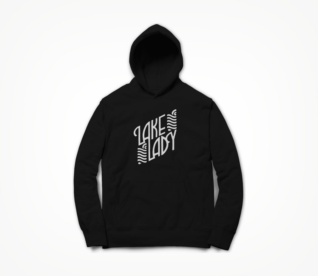 Lake Logo (white) by Leah Chappell Hoodie