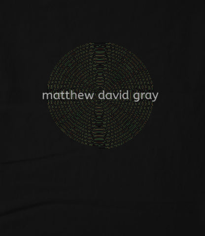 Matthew David Gray Spiral Hoodie