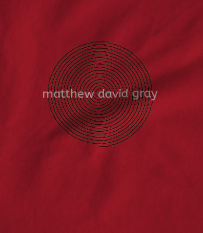 Matthew David Gray Spiral Hoodie