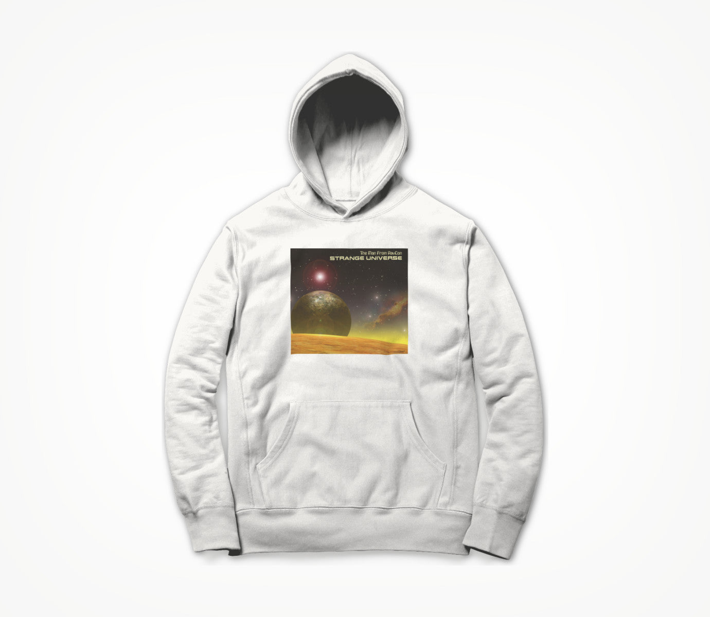 Strange Universe - White Hoodie