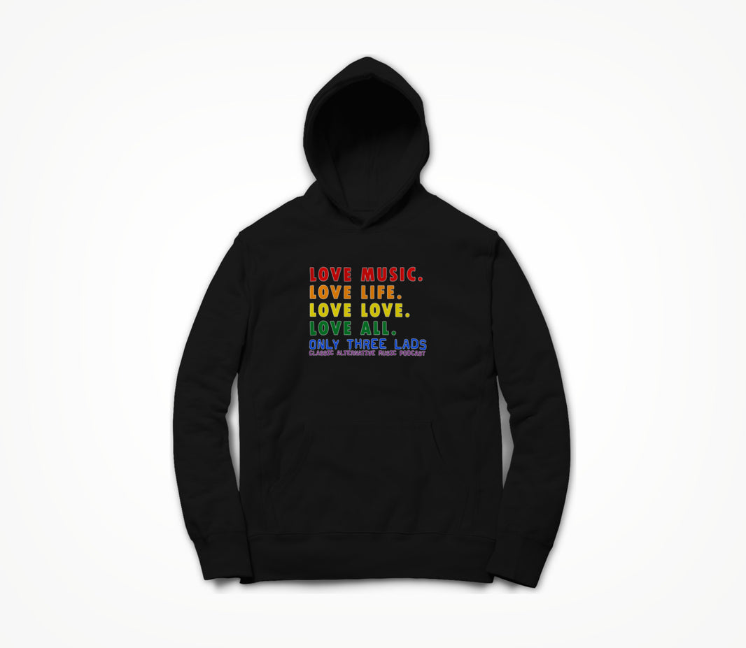 Love All - Black Hoodie