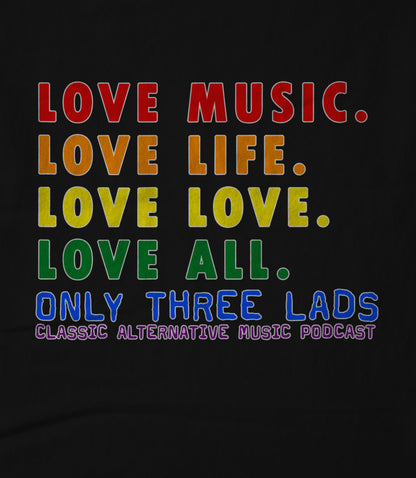 Love All - Black Unisex T-shirt