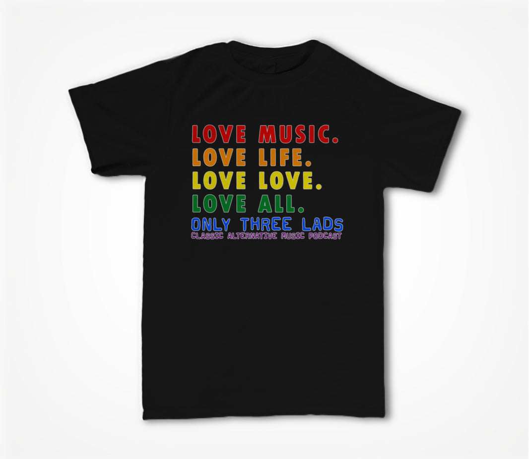 Love All - Black Unisex T-shirt