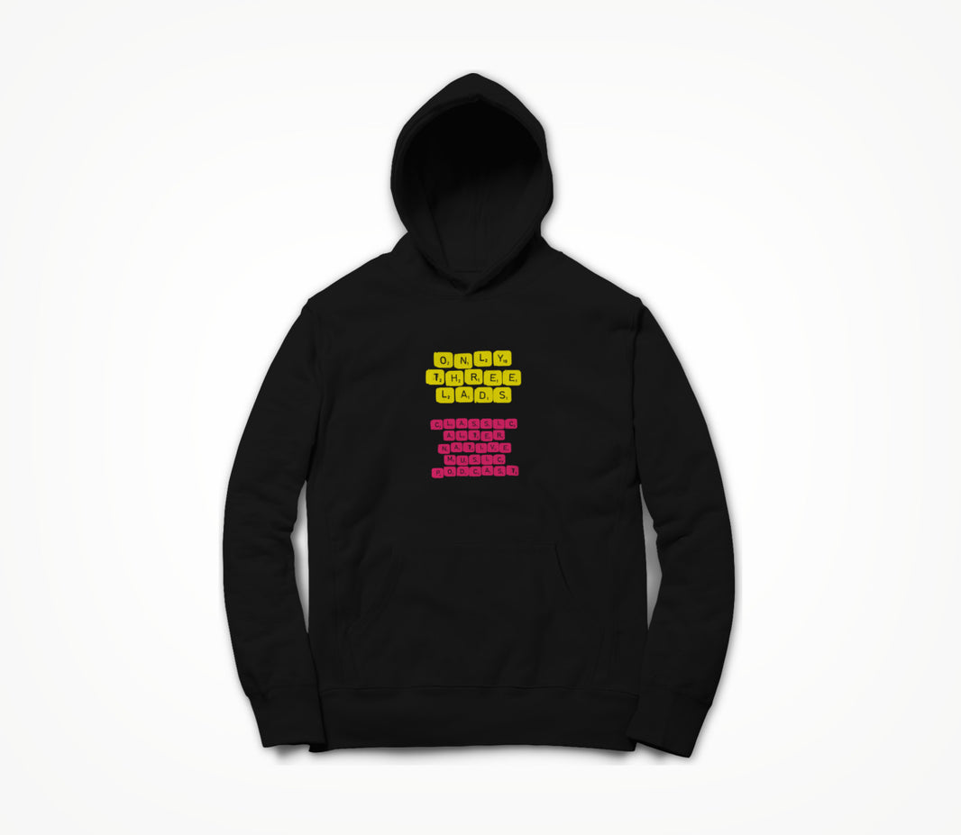 Word Game - Pink & Yellow Hoodie