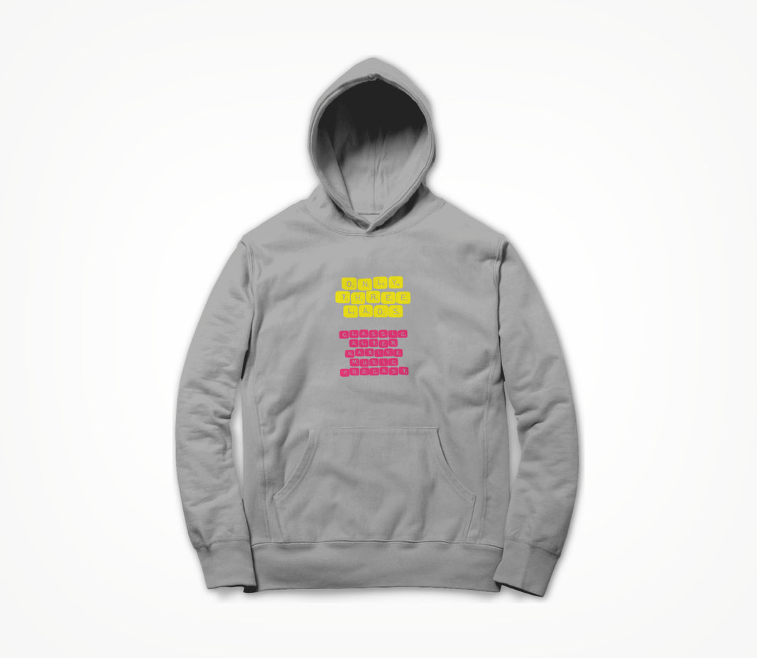 Word Game - Pink & Yellow Hoodie