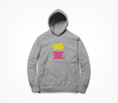 Word Game - Pink & Yellow Hoodie