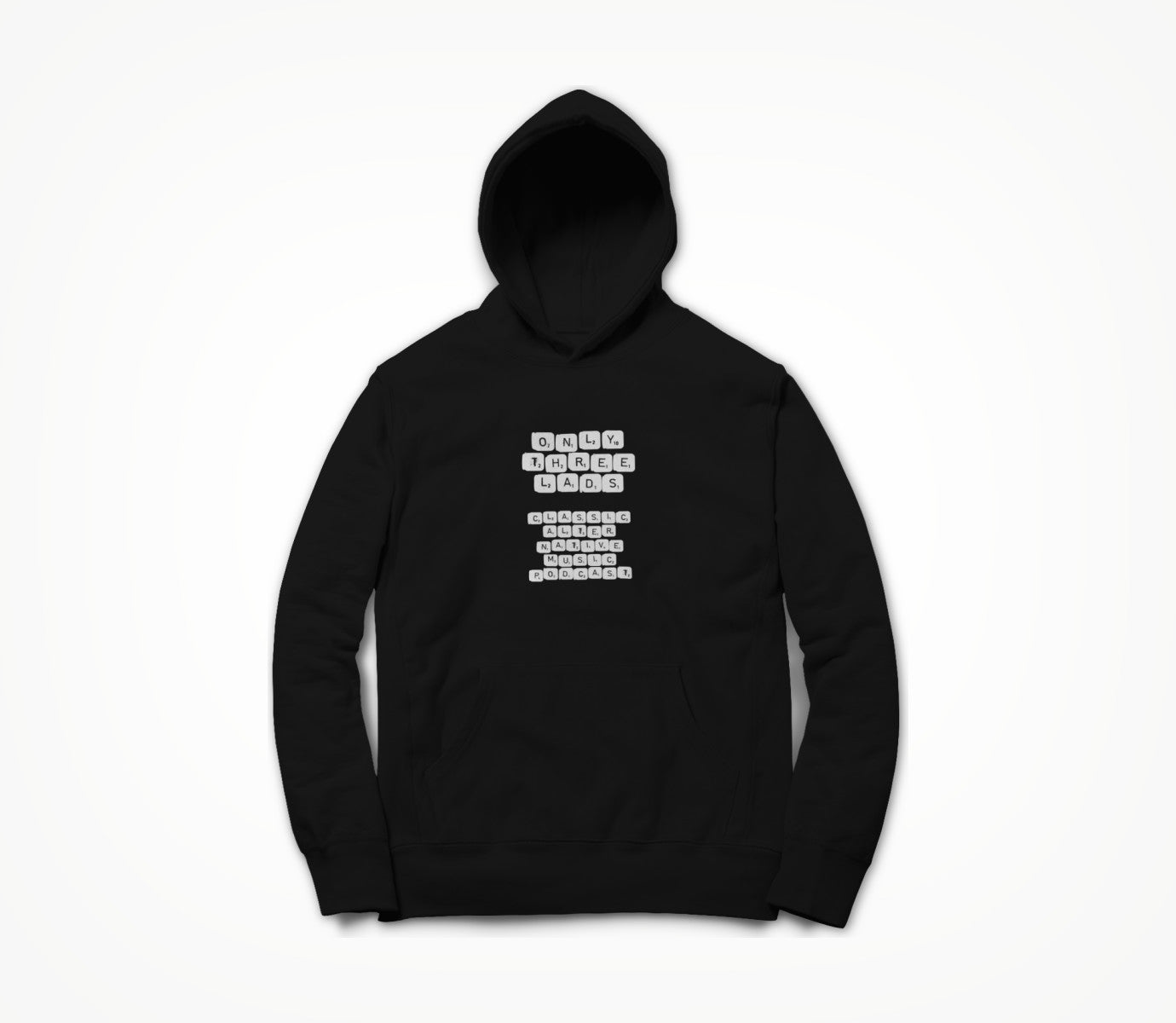 Word Game - White Letters Hoodie