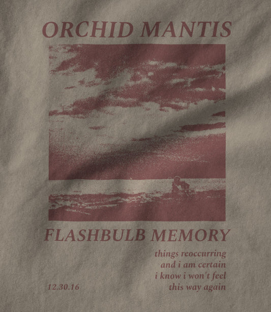 Flashbulb Shirt - Creme/Red