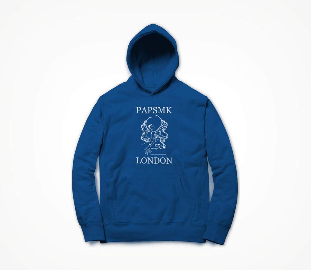 PAPSMK LONDON Logo w1 Blue Hoodie