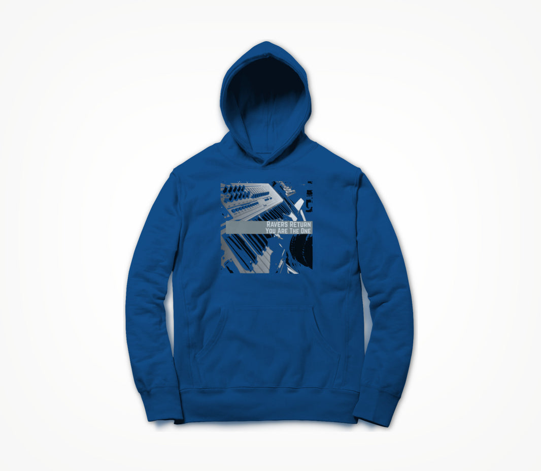Ravers Return Posterized Effect Hoodie