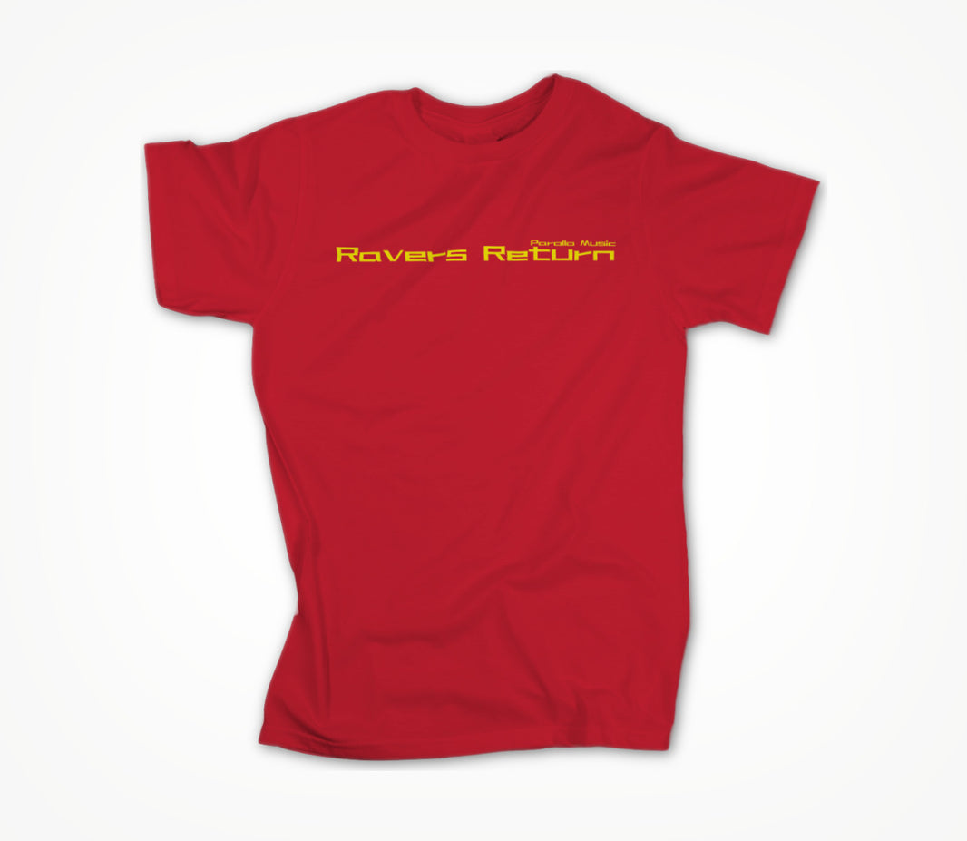 Ravers Return Branded plain, Yellow Text Unisex T-shirt