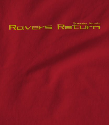 Ravers Return Branded plain, Yellow Text Hoodie