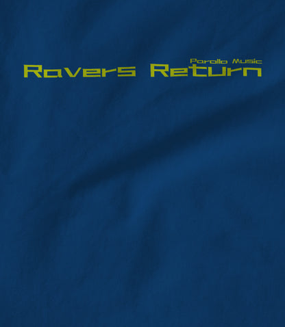 Ravers Return Branded plain, Yellow Text Hoodie