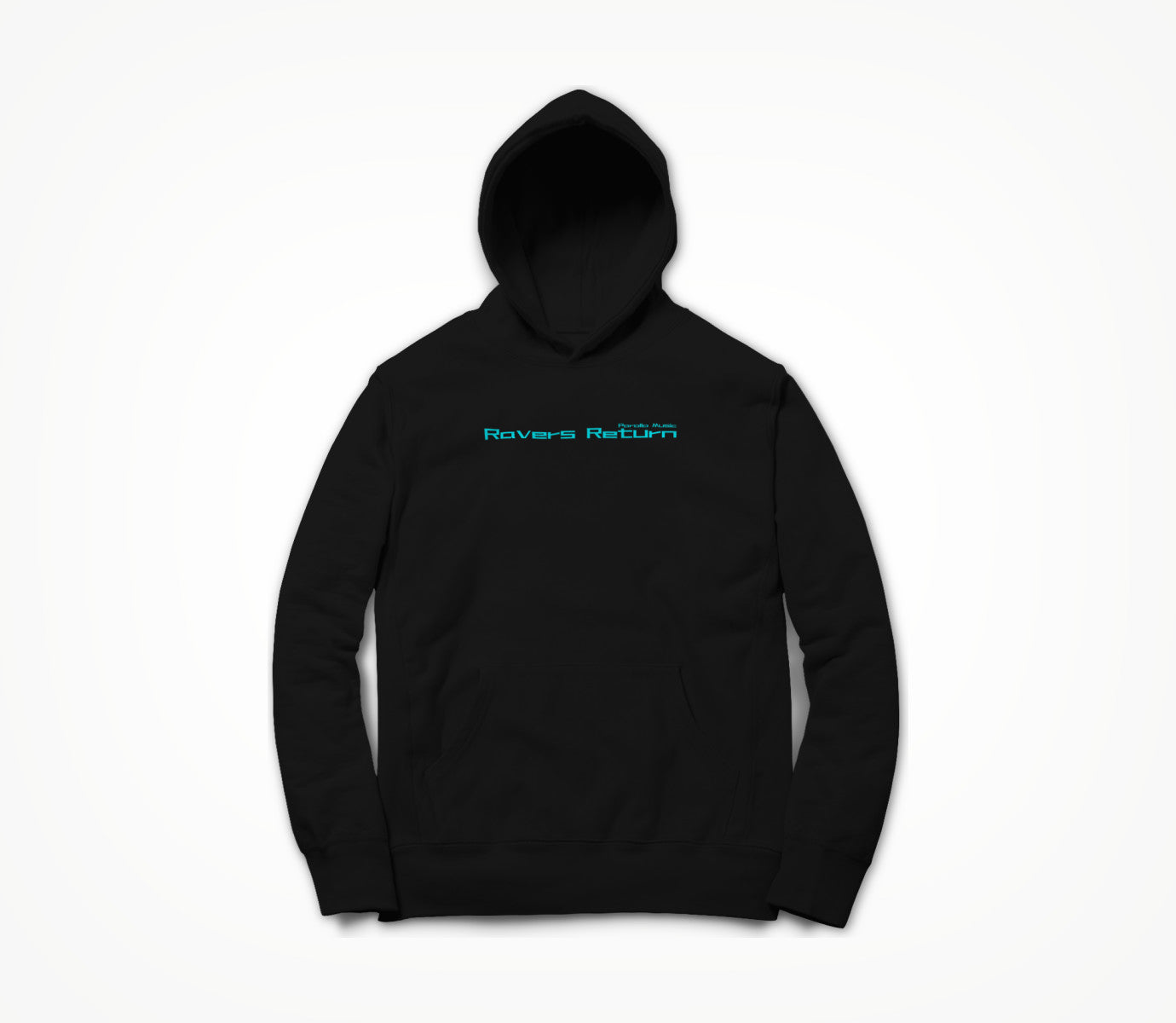 Ravers Return Bright Blue Text Hoodie