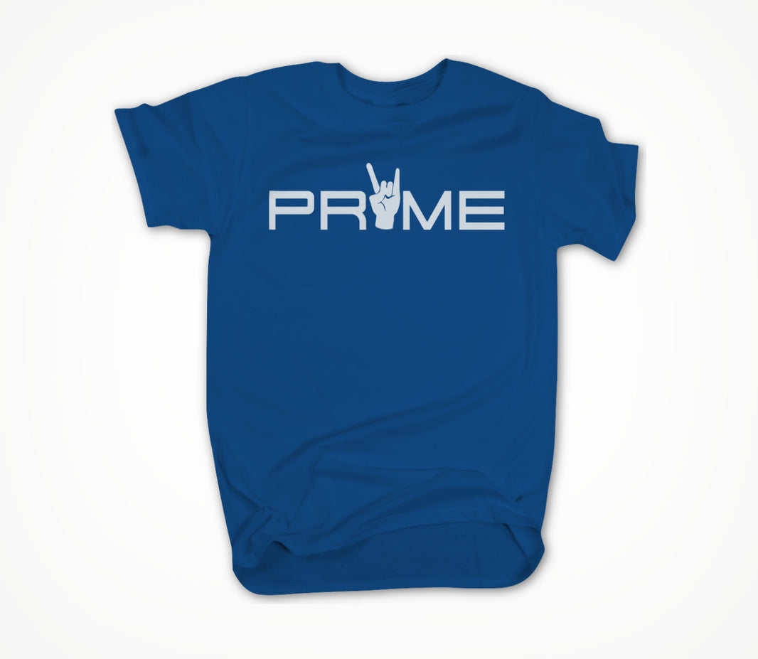 White on Blue Unisex T-shirt