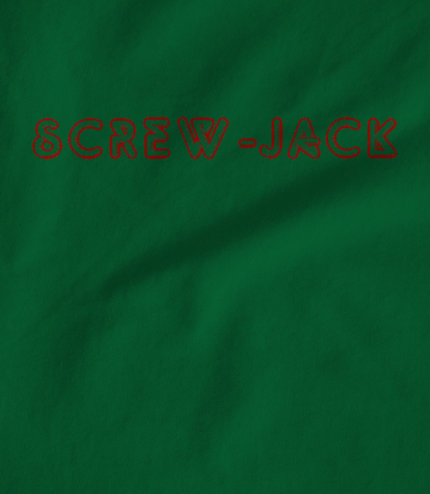 Screw-Jack red on green Unisex T-shirt