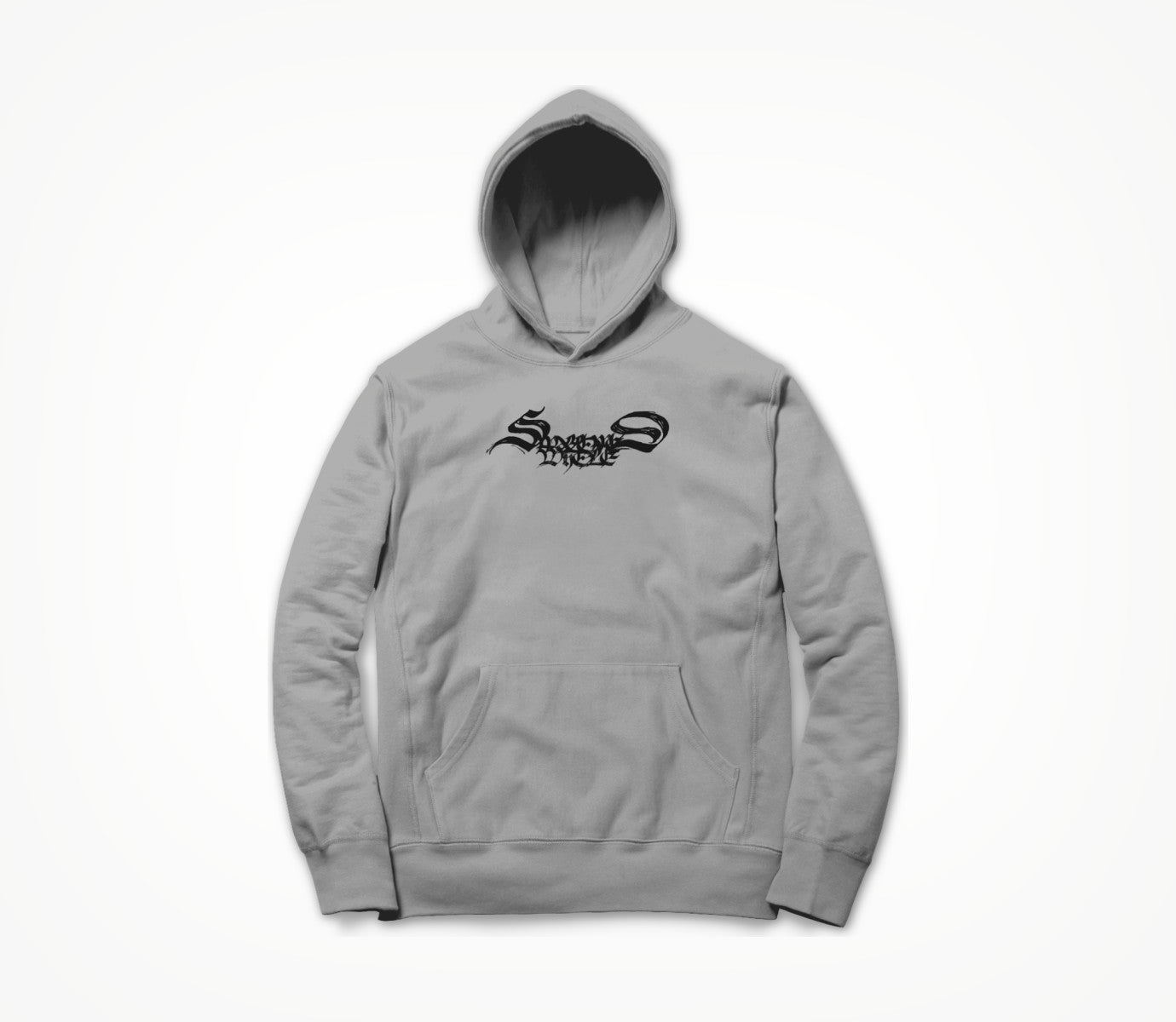 Logo black on grey Hoodie