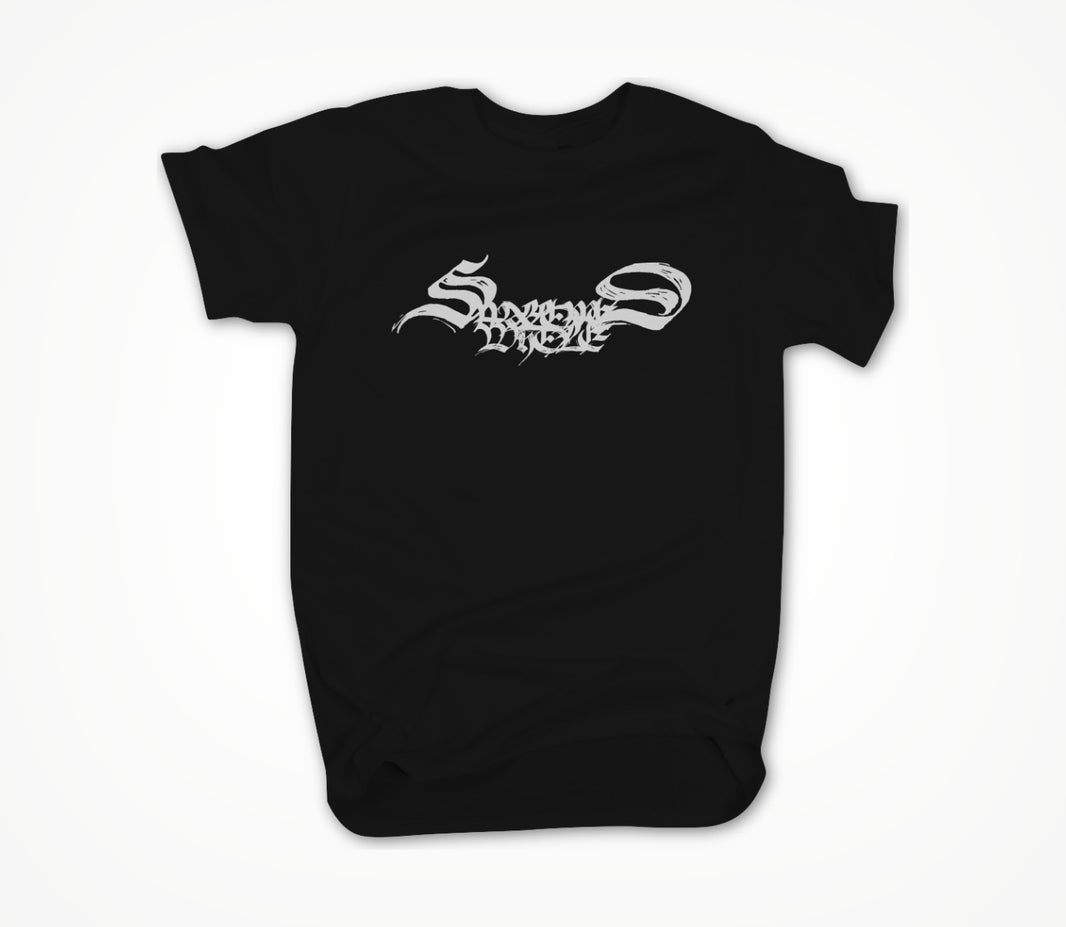 Logo white on black Unisex T-shirt