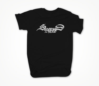 Logo white on black Unisex T-shirt