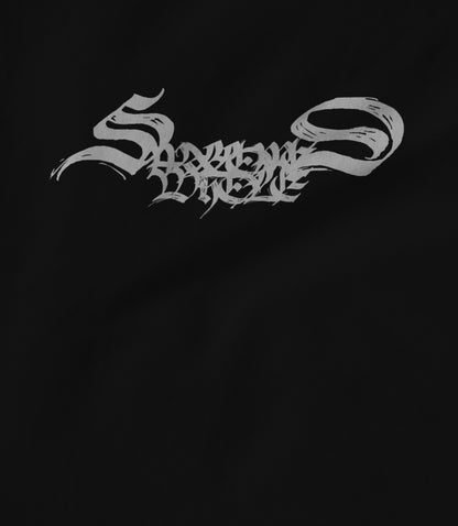Logo white on black Hoodie