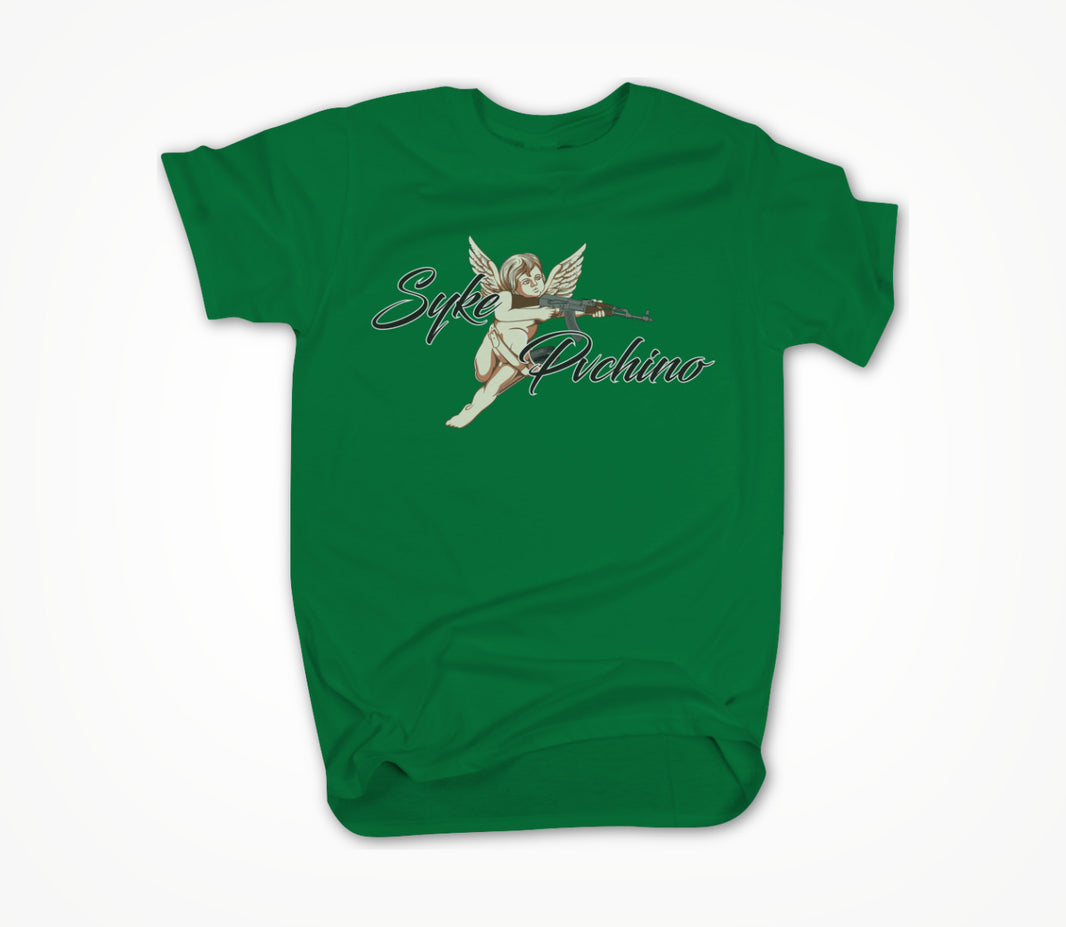 (Green) Syke Pachino Cartoon Logo Unisex T-shirt