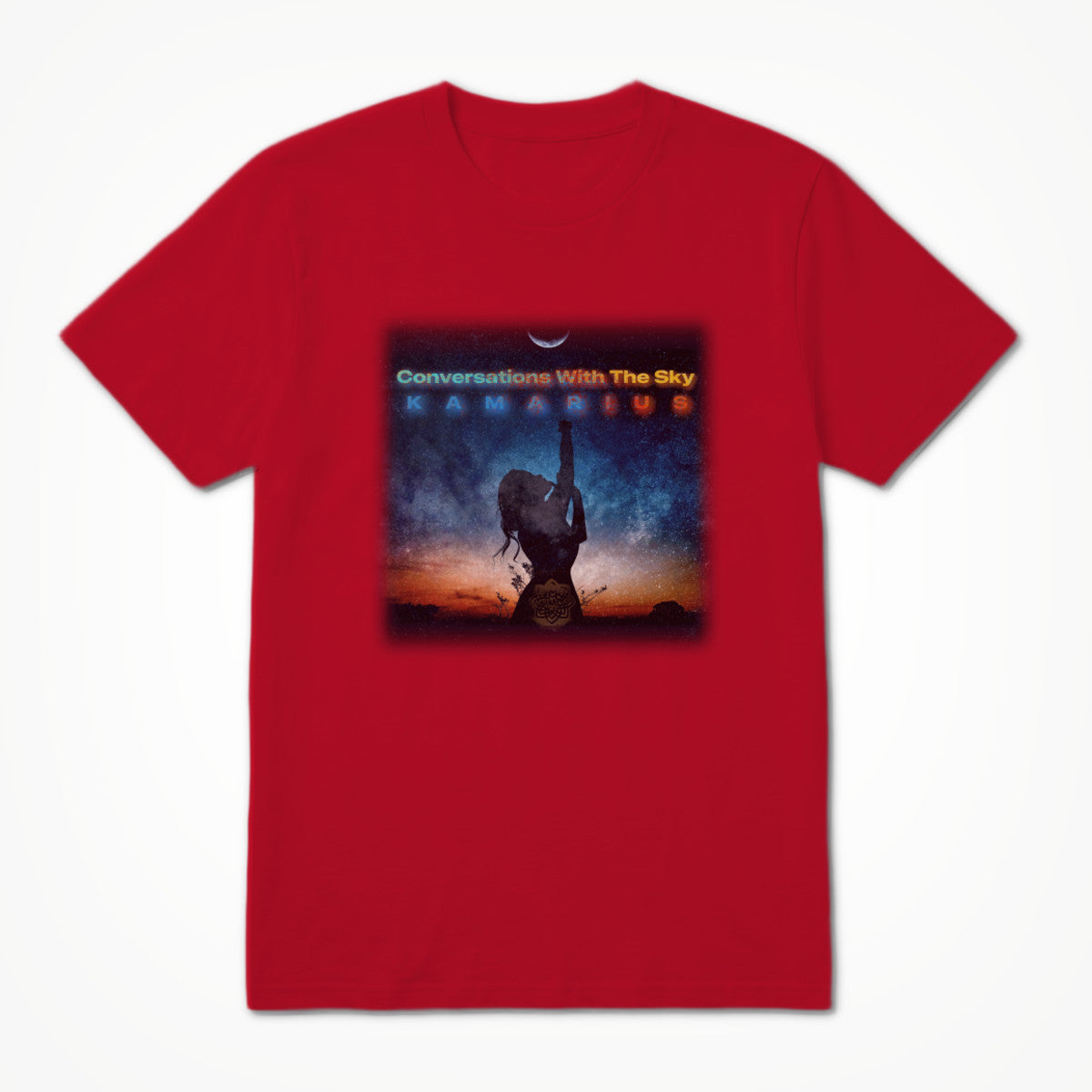 Conversations With The Sky by KaMarius Red Unisex T-shirt