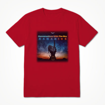 Conversations With The Sky by KaMarius Red Unisex T-shirt