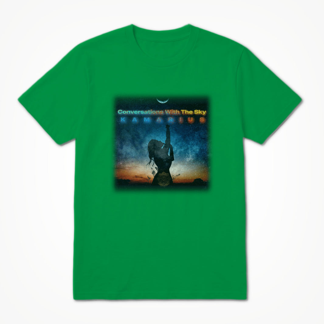 Conversations With The Sky by KaMarius Kelly Green Unisex T-shirt