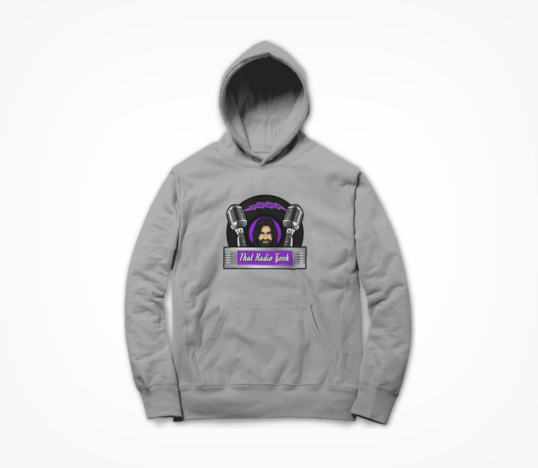 Logo on Grey Hoodie