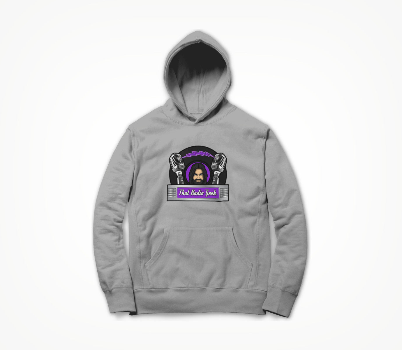 Logo on Grey Hoodie
