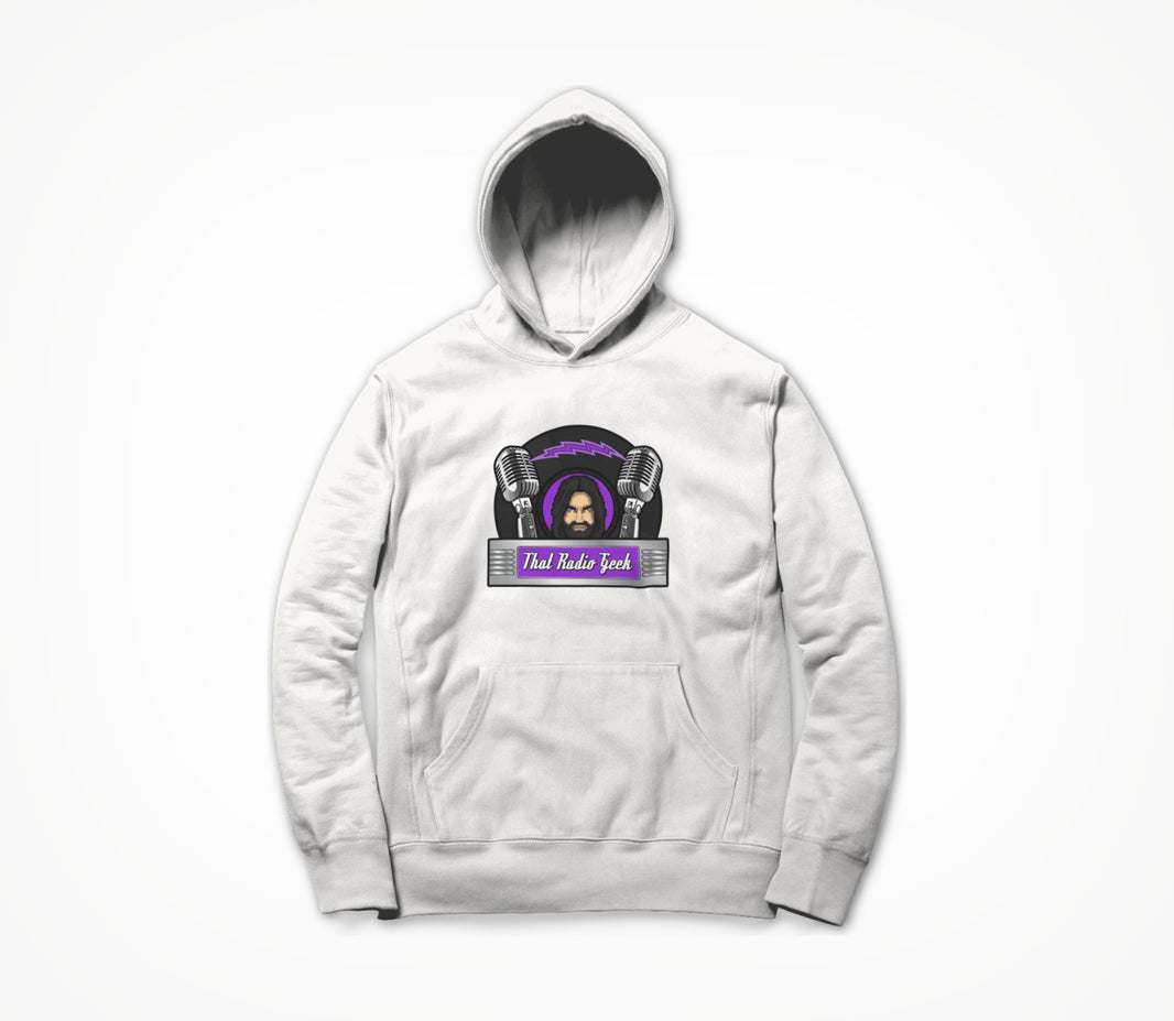 Logo on White Hoodie