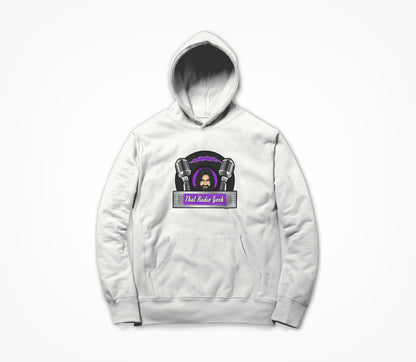 Logo on White Hoodie