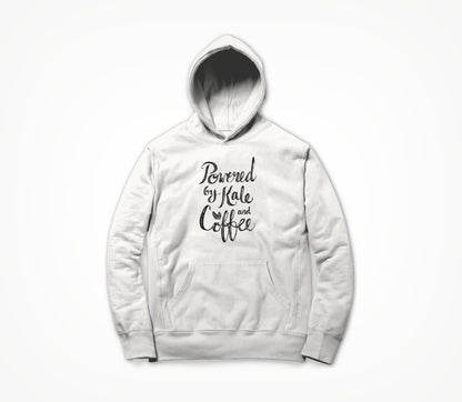 Powered by Kale & Coffee Hand Painted Hoodie