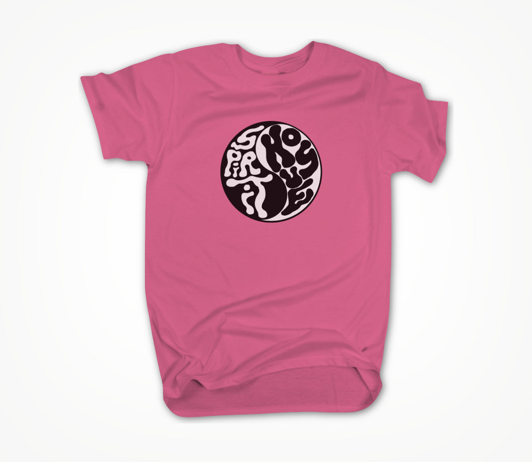 Spirit House - B&W on Pink Unisex T-shirt