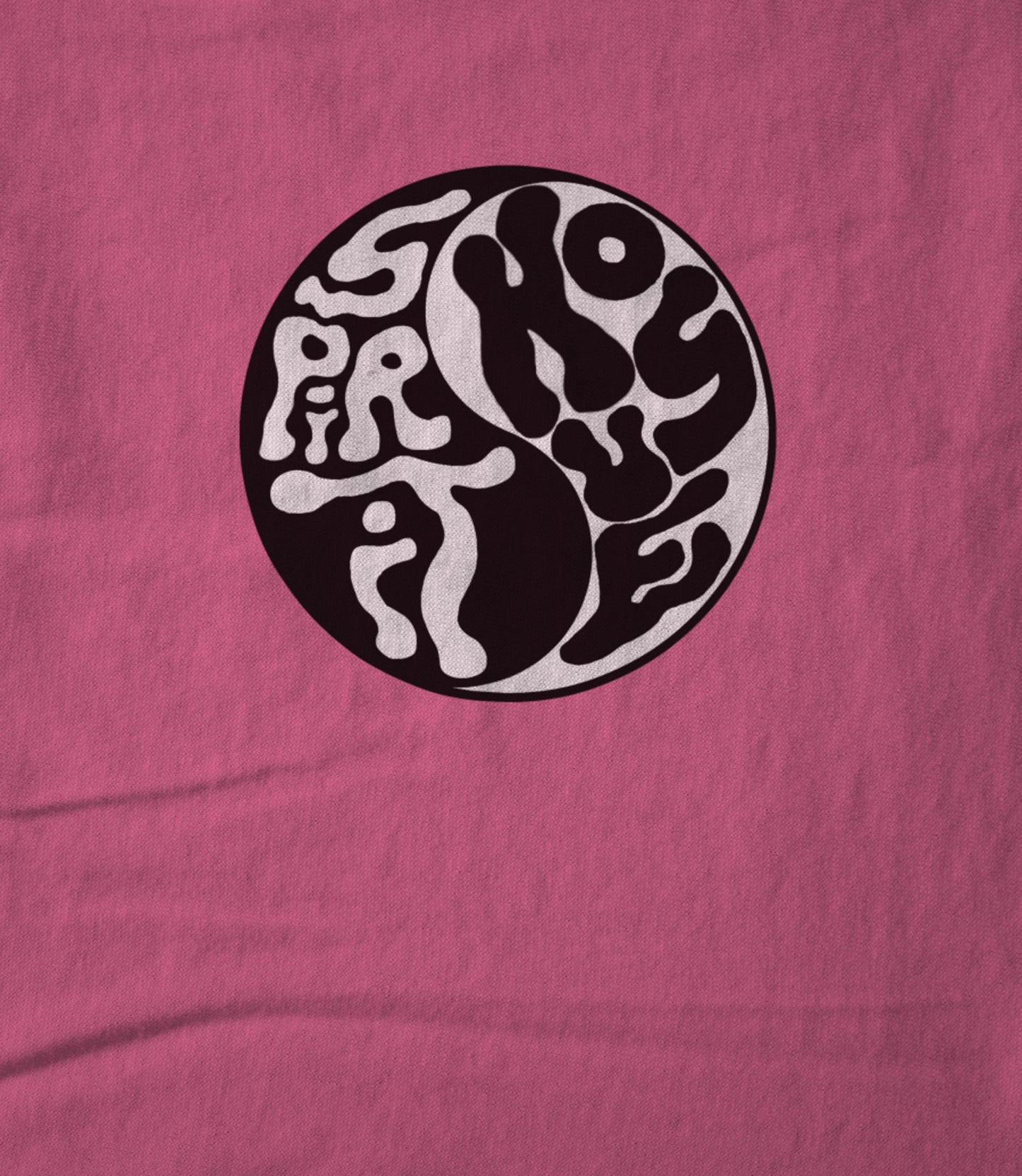 Spirit House - B&W on Pink Unisex T-shirt