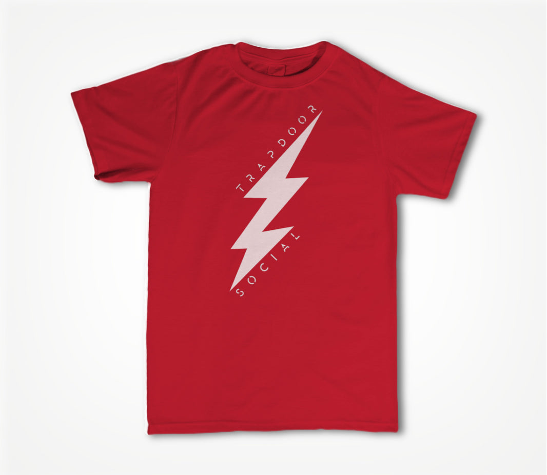 Lightning Bolt - Red Unisex T-shirt