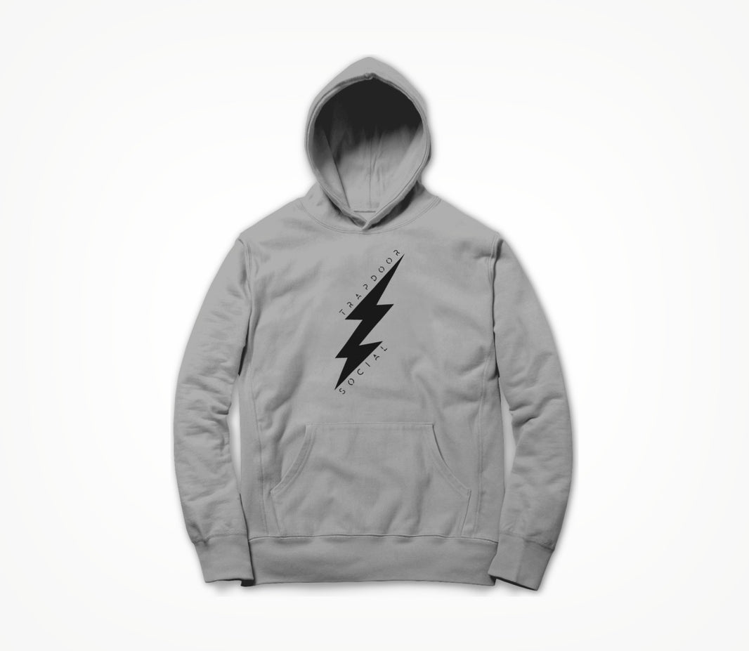 Lightning Bolt - Grey/Black Hoodie