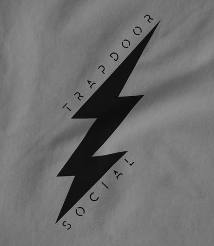 Lightning Bolt - Grey/Black Hoodie