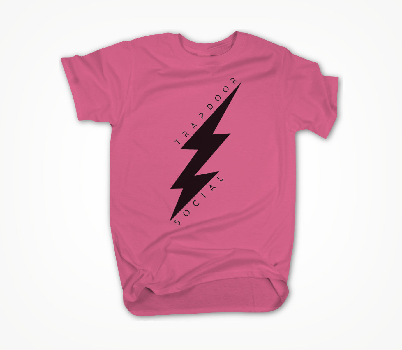 Lightning Bolt - Pink/Black Unisex T-shirt