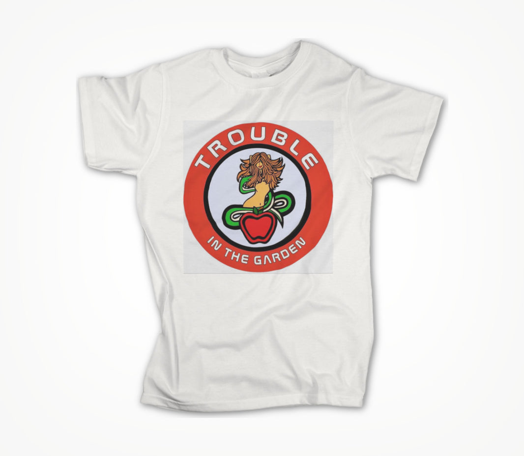 Woman and Serpent Square Unisex T-shirt