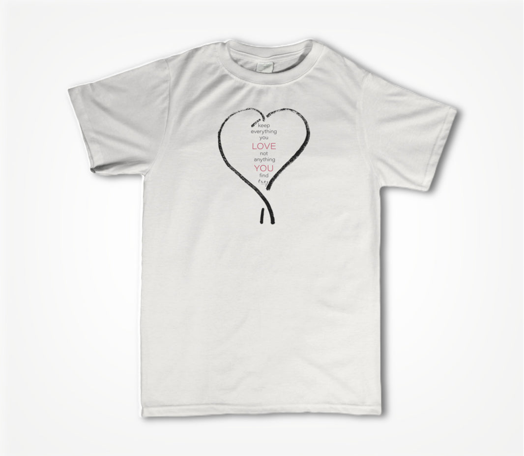 Kept - "Love You" Lyric Series (White) Unisex T-shirt