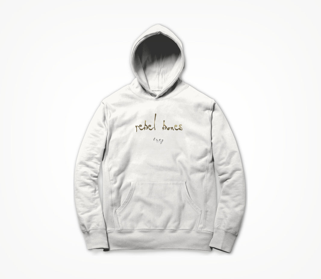 Rebel Bones Logo Series (White) Hoodie