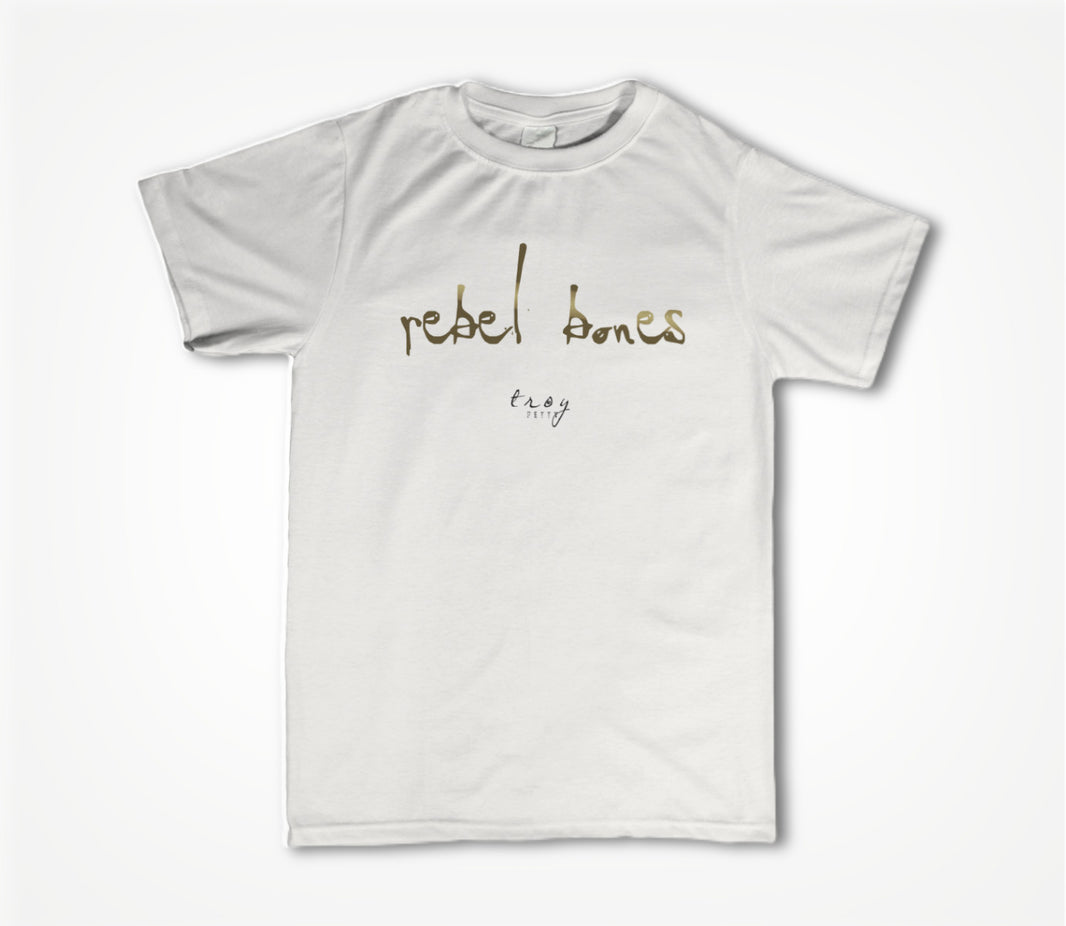 Rebel Bones Logo Series (White) Unisex T-shirt