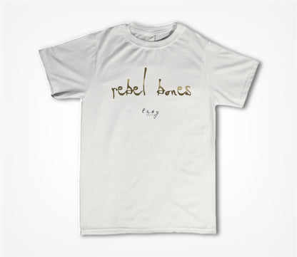 Rebel Bones Logo Series (White) Unisex T-shirt