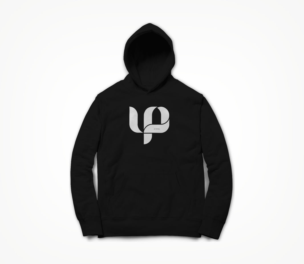 Up Festival Logo Black Hoodie