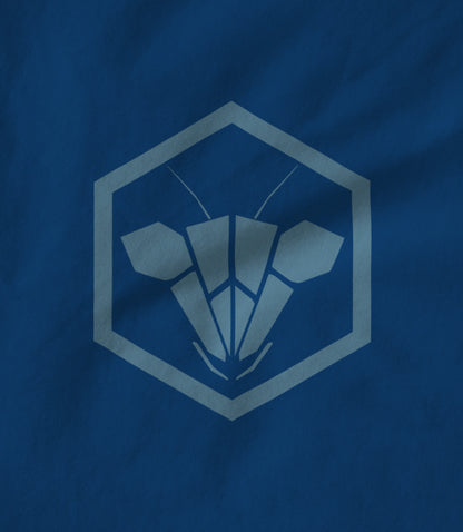 Woodpecking Mantis logo blue Women's T-shirt