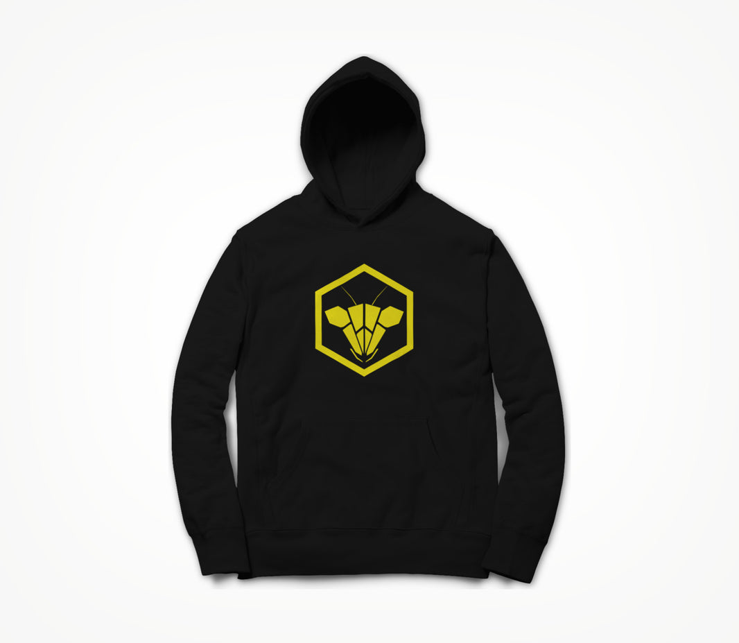 Yellow Mantis Head Hoodie