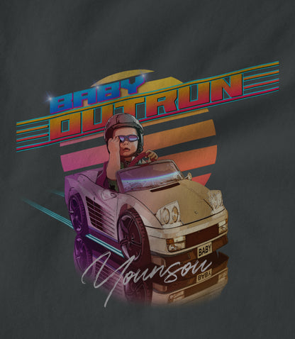 Baby Outrun Dark Grey Hoodie