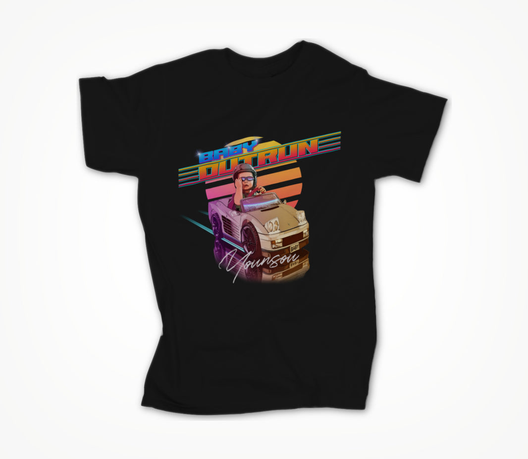 Baby Outrun Black Unisex T-shirt